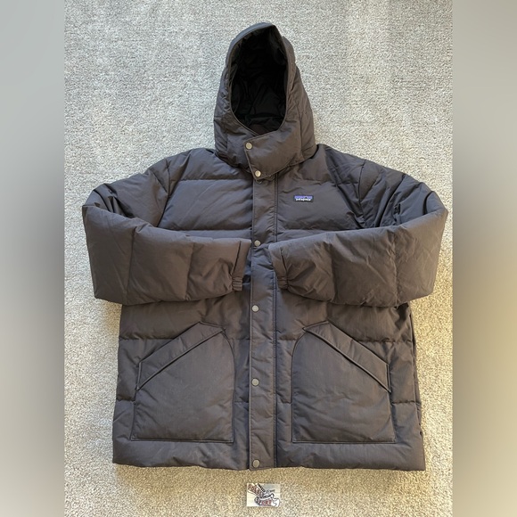 New Patagonia Downdrift Puffer Jacket Down Insulated Hoody Black